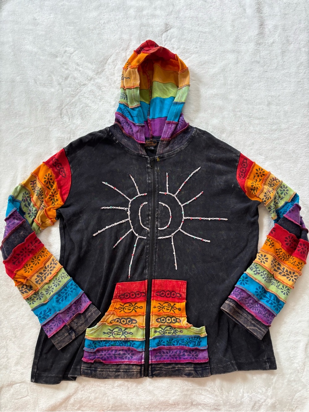 Rising international zip up jacket